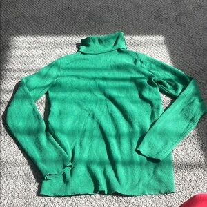 Green Turtleneck Sweater